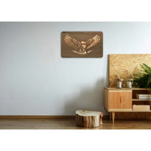 Das nach hinten offene LED-Wandbild beleuchtet die dahinterliegende Wand des Raumes und diese reflektiert das Licht ohne zu blenden.