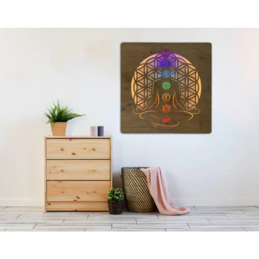 Led Wandbild Chakra 8080 03 800
