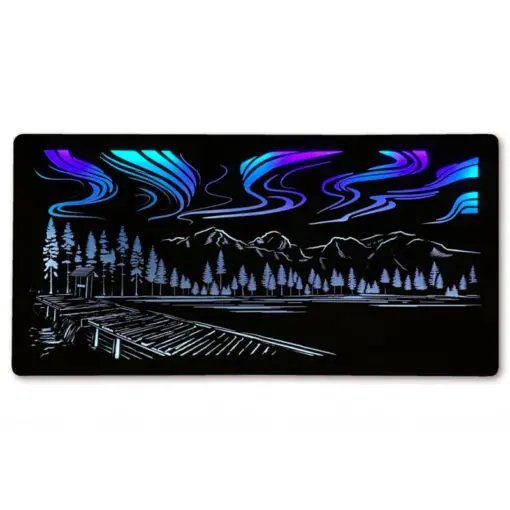 Das nach hinten offene LED-Wandbild beleuchtet die dahinterliegende Wand des Raumes und diese reflektiert das Licht ohne zu blenden.