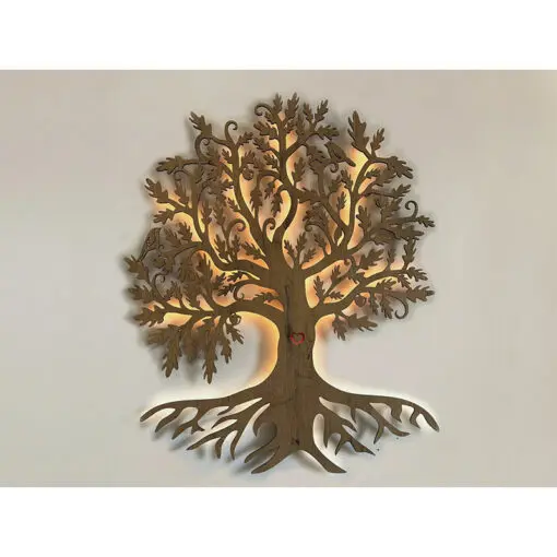 Das nach hinten offene LED-Wandbild beleuchtet die dahinterliegende Wand des Raumes und diese reflektiert das Licht ohne zu blenden.
