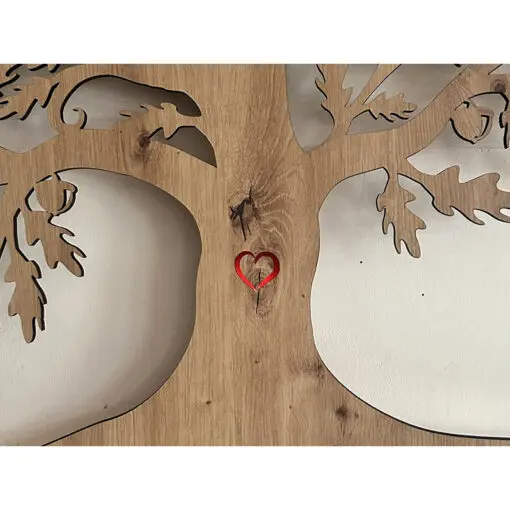 Das nach hinten offene LED-Wandbild beleuchtet die dahinterliegende Wand des Raumes und diese reflektiert das Licht ohne zu blenden.