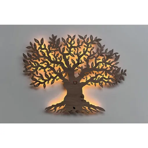 Das nach hinten offene LED-Wandbild beleuchtet die dahinterliegende Wand des Raumes und diese reflektiert das Licht ohne zu blenden.
