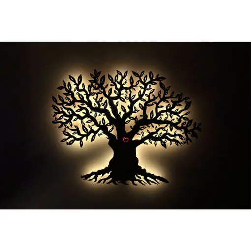 Das nach hinten offene LED-Wandbild beleuchtet die dahinterliegende Wand des Raumes und diese reflektiert das Licht ohne zu blenden.