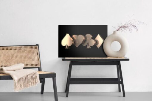Leinwandbild 3D-Kartensymbole