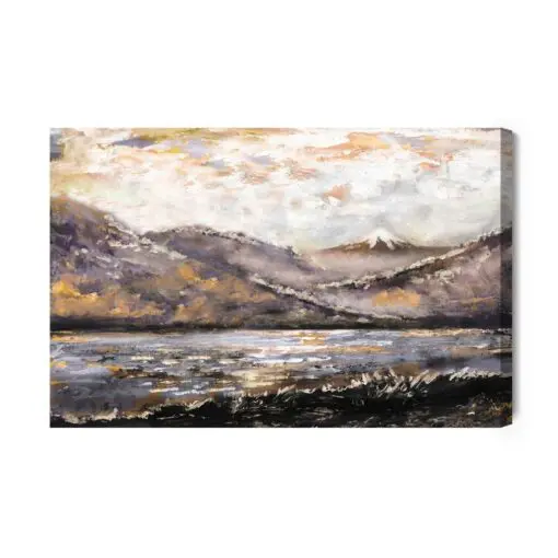 Leinwandbild Abstrakte Berglandschaft