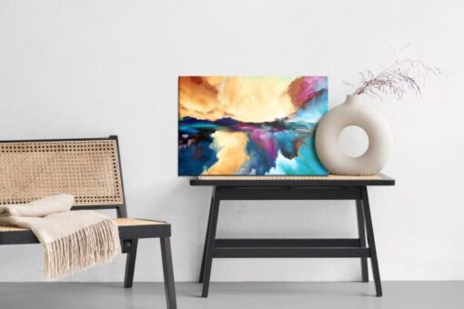 Leinwandbild Abstrakte Bunte Wolken