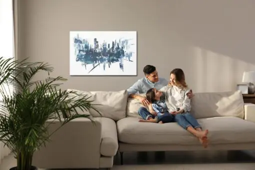 Leinwandbild Abstrakte Moderne Kunst