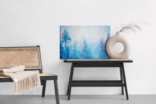 Leinwandbild Abstrakte Winterlanschaft