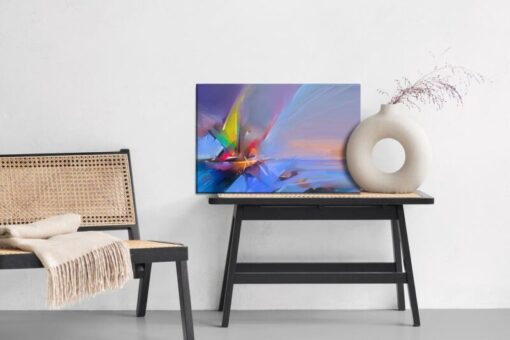 Leinwandbild Abstraktes Boot