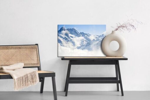 Leinwandbild Alpen In Der Schweiz