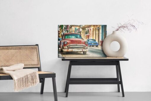 Leinwandbild Alte Amerikanische Autos