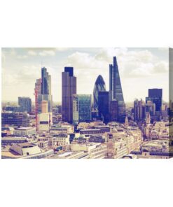 Leinwandbild Ansicht Eines Modernen Londoner Viertels