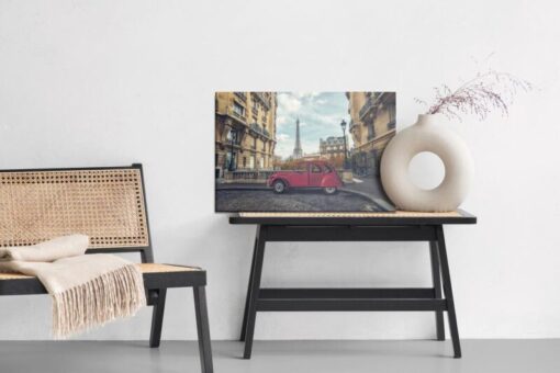 Leinwandbild Auto Und Architektur Von Paris