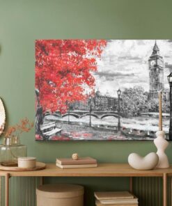 Leinwandbild Blick Auf Die Themse Und Big Ben