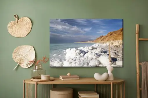 Leinwandbild Blick Vom Toten Meer
