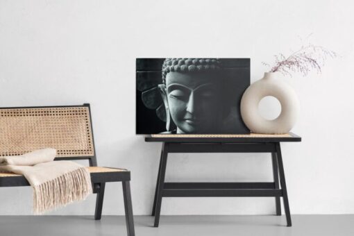 Leinwandbild Buddha-Kopf