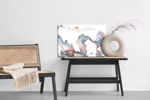 Leinwandbild Bunte Abstrakte Landschaft