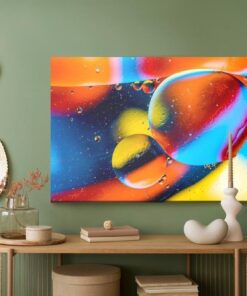 Leinwandbild Bunte Abstrakte Tropfen