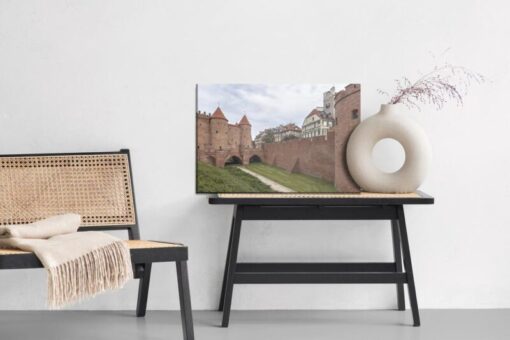 Leinwandbild Burgmauern In Warschau