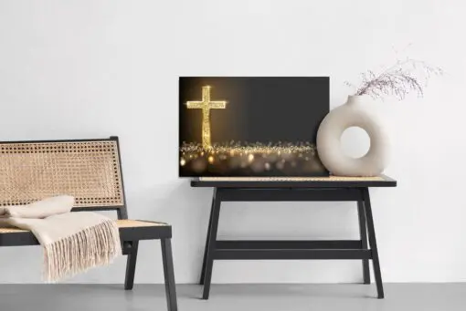 Leinwandbild Das Goldene Kreuz