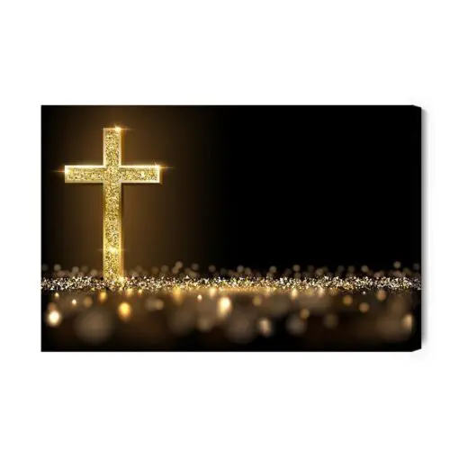 Leinwandbild Das Goldene Kreuz