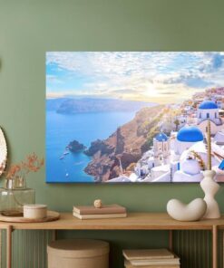 Leinwandbild Das Meer Im Sonnigen Griechenland
