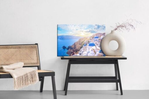 Leinwandbild Das Meer Im Sonnigen Griechenland