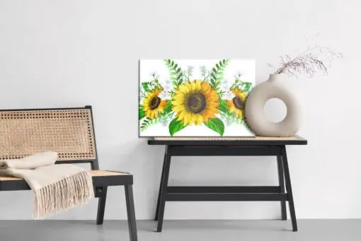 Leinwandbild Dekorative Sonnenblumen