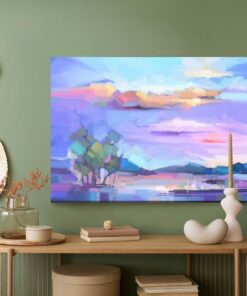 Leinwandbild Die Abstrakte Landschaft