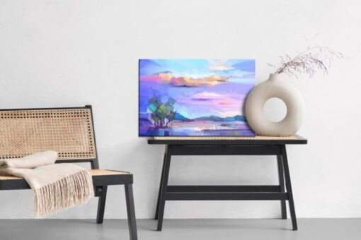Leinwandbild Die Abstrakte Landschaft