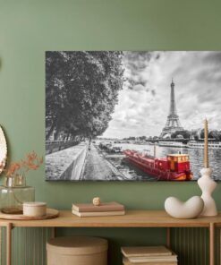 Leinwandbild Fluss Seine In Paris
