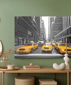 Leinwandbild Gelbe Taxis Im Stadtzentrum Von New York