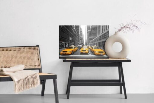 Leinwandbild Gelbe Taxis Im Stadtzentrum Von New York