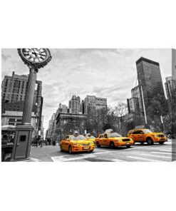 Leinwandbild Gelbe Taxis In New York City