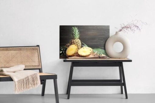 Leinwandbild Geschnittene Ananas