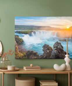 Leinwandbild Godafoss-Wasserfall In Island