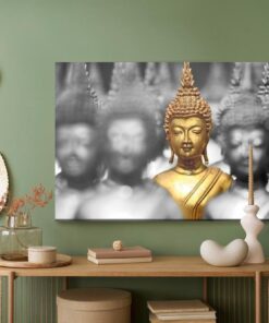 Leinwandbild Goldener Buddha