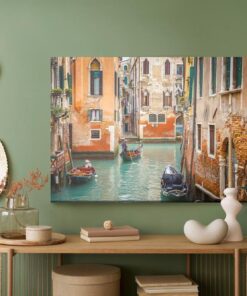Leinwandbild Gondeln In Venedig