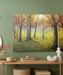 Leinwandbild Herbstliche Waldlandschaft