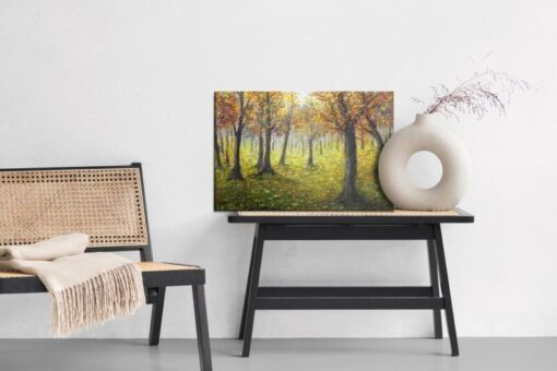 Leinwandbild Herbstliche Waldlandschaft