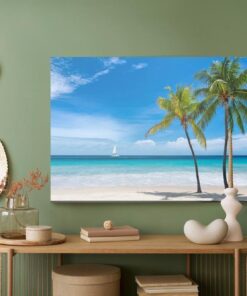 Leinwandbild Insel Im Tropischen Meer
