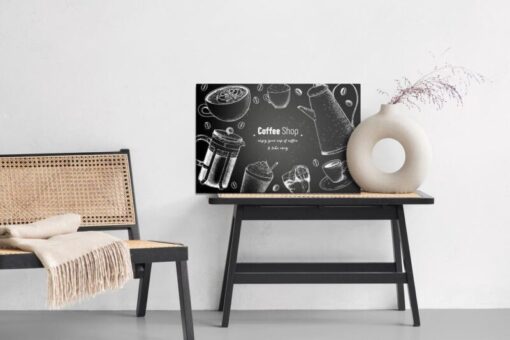 Leinwandbild Kaffeekannen