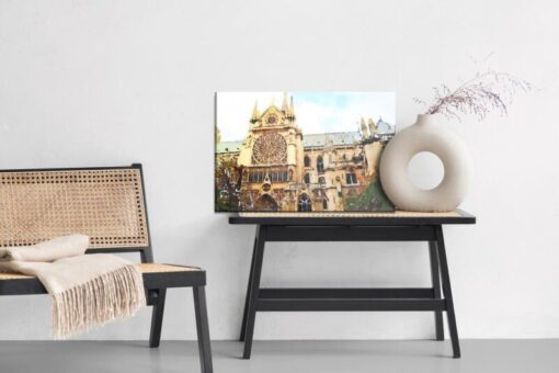 Leinwandbild Kathedrale Notre Dame Wie Gemalt