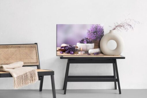 Leinwandbild Lavendel-Entspannungsset