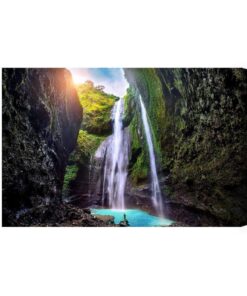 Leinwandbild Madakaripura-Wasserfall Auf Java
