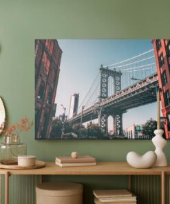 Leinwandbild Manhattan-Brücke New York