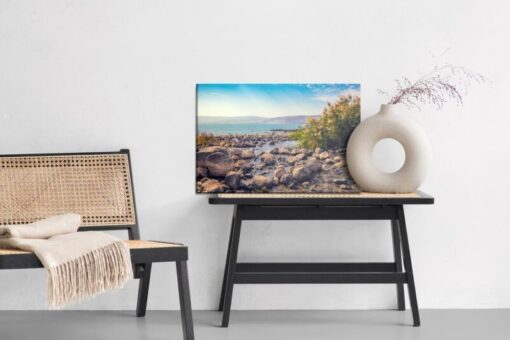 Leinwandbild Meer- Und Berglandschaft