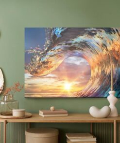 Leinwandbild Meereswelle
