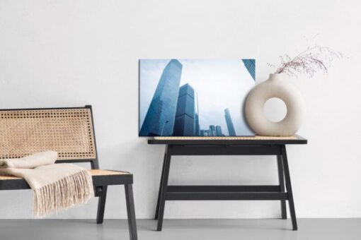 Leinwandbild Moderne Wolkenkratzer Hongkong
