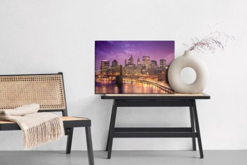 Leinwandbild New York Bei Nacht